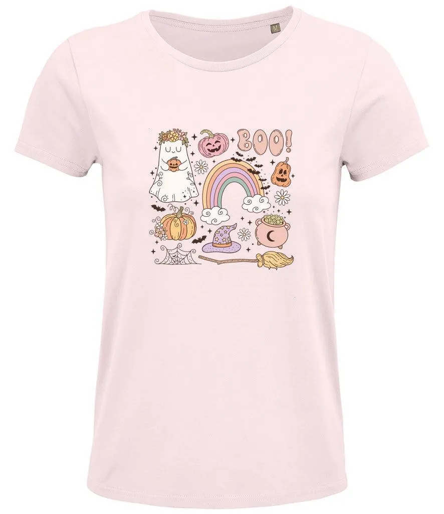 Boo Halloween Ladies T-shirt