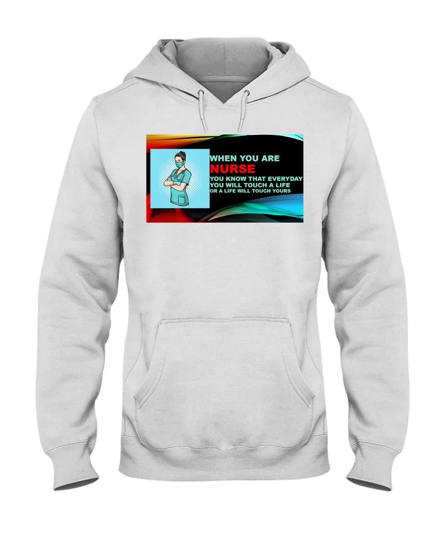 Nurses Touch Everyday Lives Jerzees Hoodie