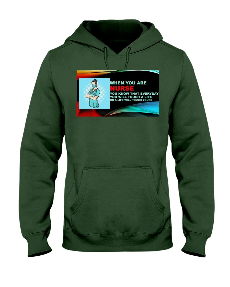 Nurses Touch Everyday Lives Jerzees Hoodie