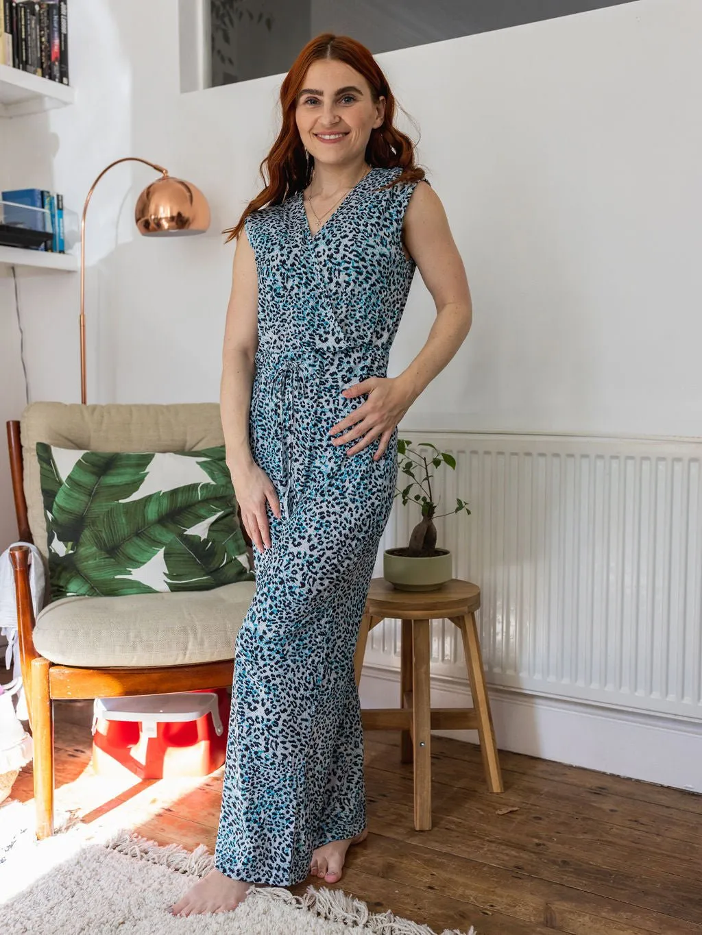The Breastfeeding Jumpsuit - Lexi Blue
